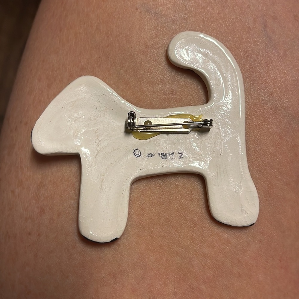 Ruby Z Glazed Ceramic Dog Signed - image 6